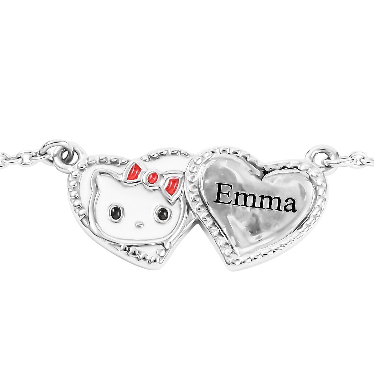 Platinum Over Sterling Silver Necklace 18 Inches 8.60 Grams image number 2