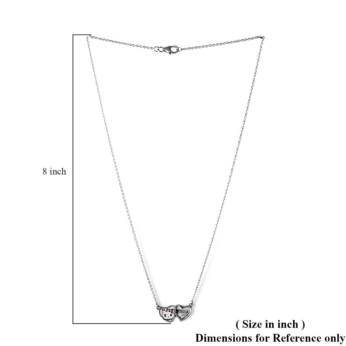 Platinum Over Sterling Silver Necklace 18 Inches 8.60 Grams image number 5