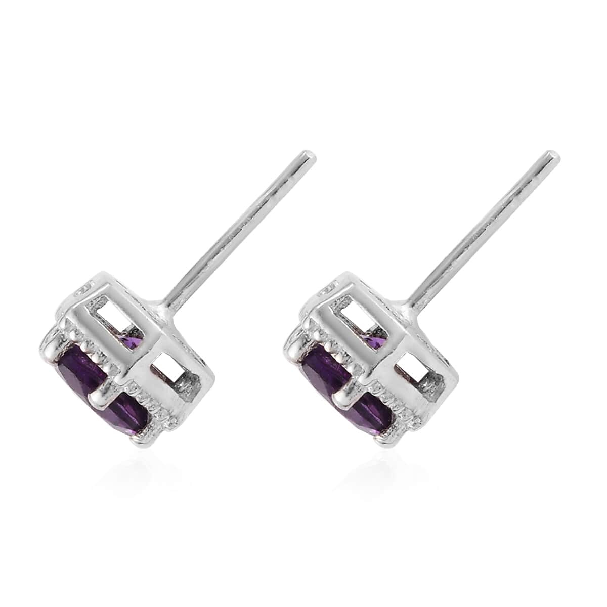 1.50 ctw Moroccan Amethyst Earrings in Platinum Over Sterling Silver image number 3