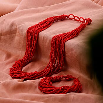 Red Seed Bead - Product card gallery slide 2 (9431144333567)
