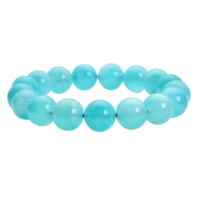 Amazonite 8-10mm Beaded Stretch Bracelet 104.50 ctw