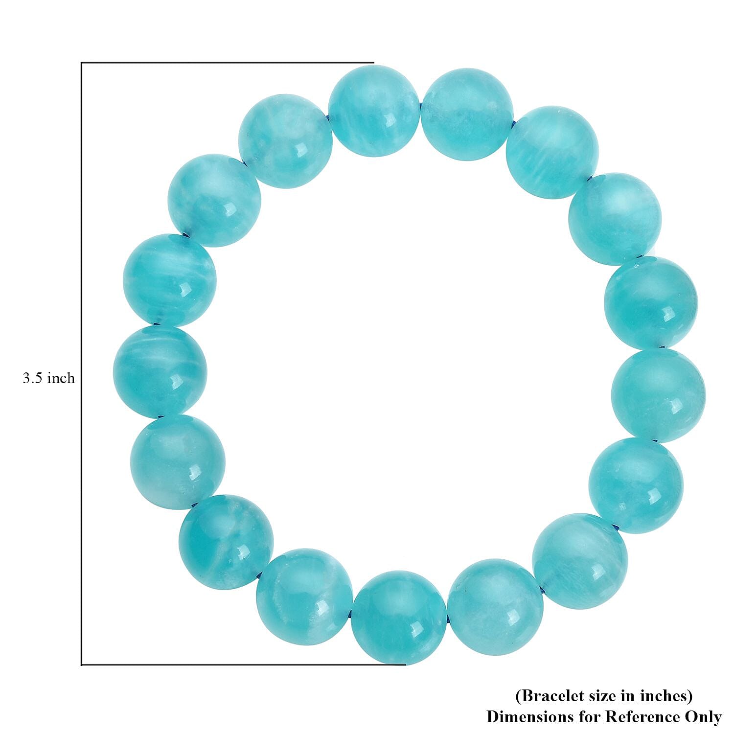 Amazonite 8-10mm Beaded Stretch Bracelet 104.50 ctw