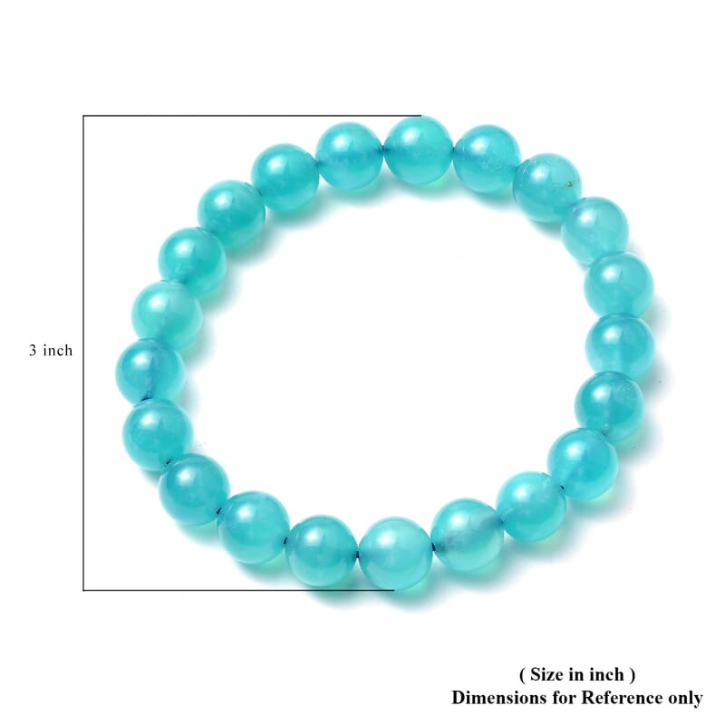 Amazonite 8-10mm Beaded Stretch Bracelet 104.50 ctw