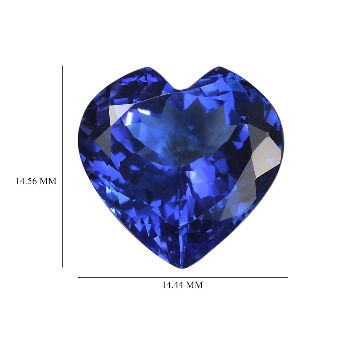 AAAA Tanzanite with Appraised Certificate (Hrt Free Size) 11.44 ctw image number 3