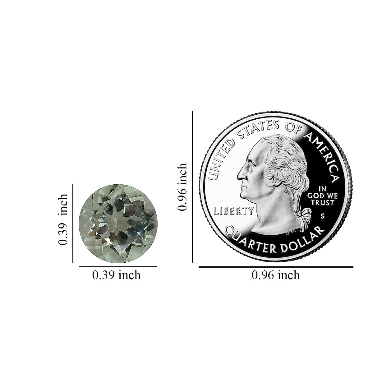 AAA Montezuma Prasiolite (Rnd 10 mm) 3.00 ctw image number 3