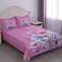 Homesmart Pink Floral Digital Print 100% Microfiber Quilted Bedspread and 2 Pillow Shams - Queen image number 0