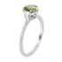 Peridot Solitaire Ring in Platinum Over Sterling Silver (Size 10.0) 0.90 ctw image number 3
