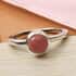 American Oregon Peach Opal Ring in Platinum Over Sterling Silver (Size 5.0) 0.65 ctw image number 1