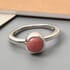 American Oregon Peach Opal Ring in Platinum Over Sterling Silver (Size 5.0) 0.65 ctw image number 2
