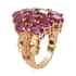 Niassa Ruby Cluster Ring in Vermeil Yellow Gold Over Sterling Silver (Size 7.0) 8.50 ctw image number 3