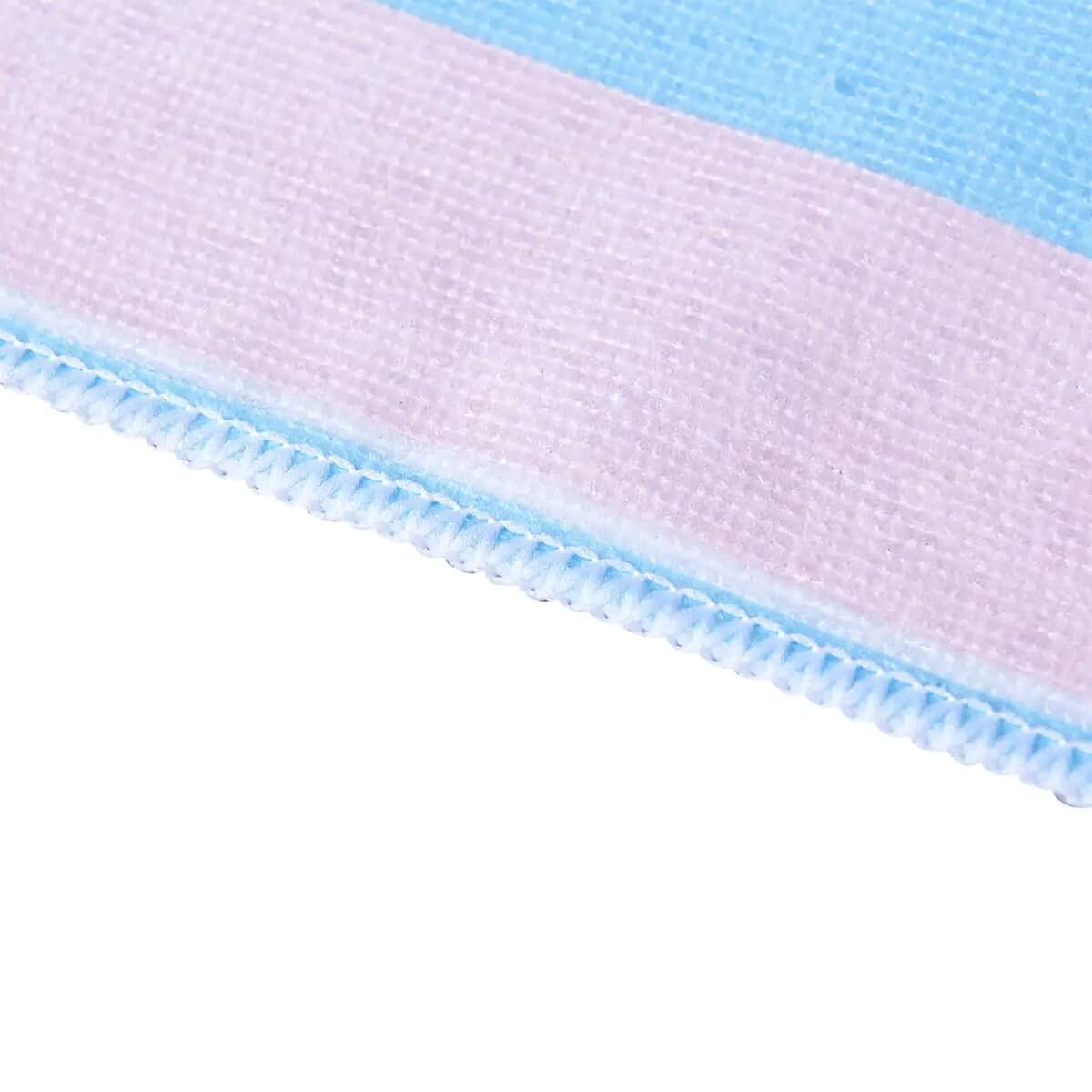 HOMESMART 3pcs Set Alpaca, Pink, Stripe Pattern Microfiber Kitchen Towel image number 6