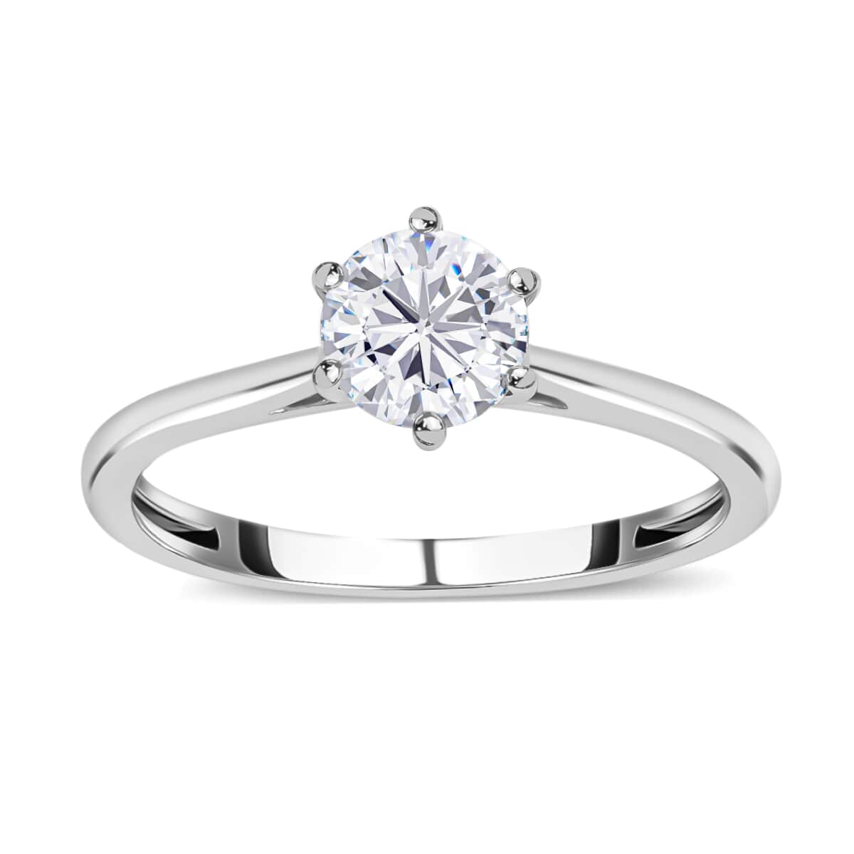 Luxoro 10K White Gold G-H I3 Diamond Solitaire Ring 1.00 ctw image number 0