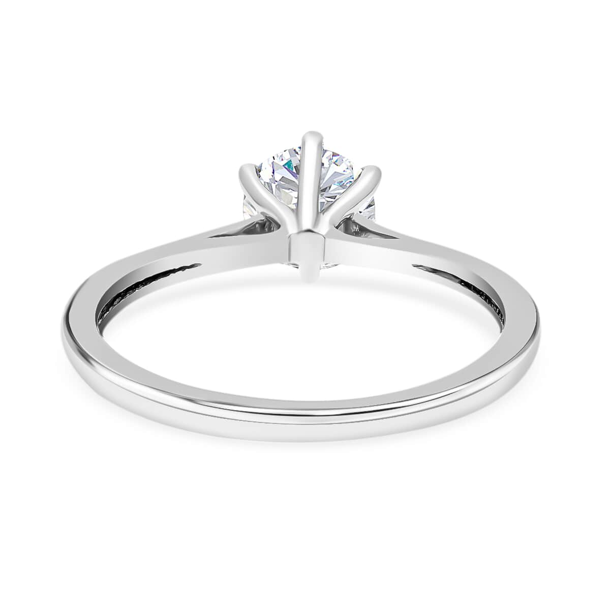 Luxoro 10K White Gold G-H I3 Diamond Solitaire Ring 1.00 ctw image number 4
