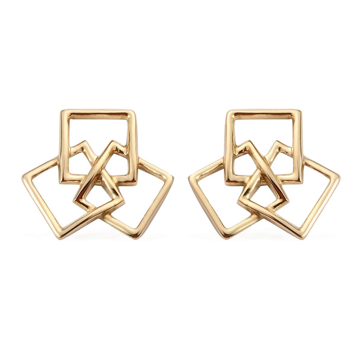 LUXORO 10K Yellow Gold Celtic Knot Earrings 2.05 Grams image number 0