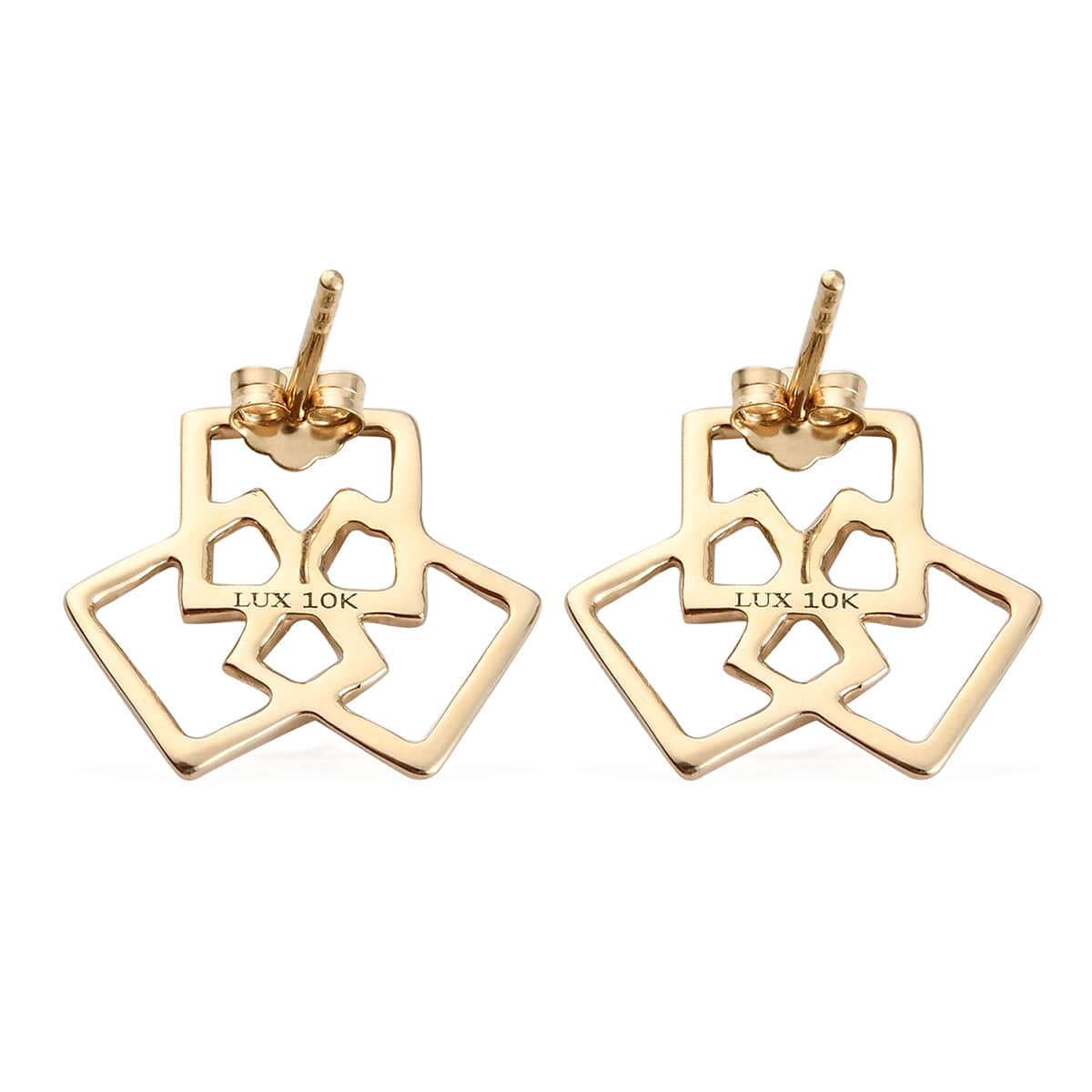 LUXORO 10K Yellow Gold Celtic Knot Earrings 2.05 Grams image number 3