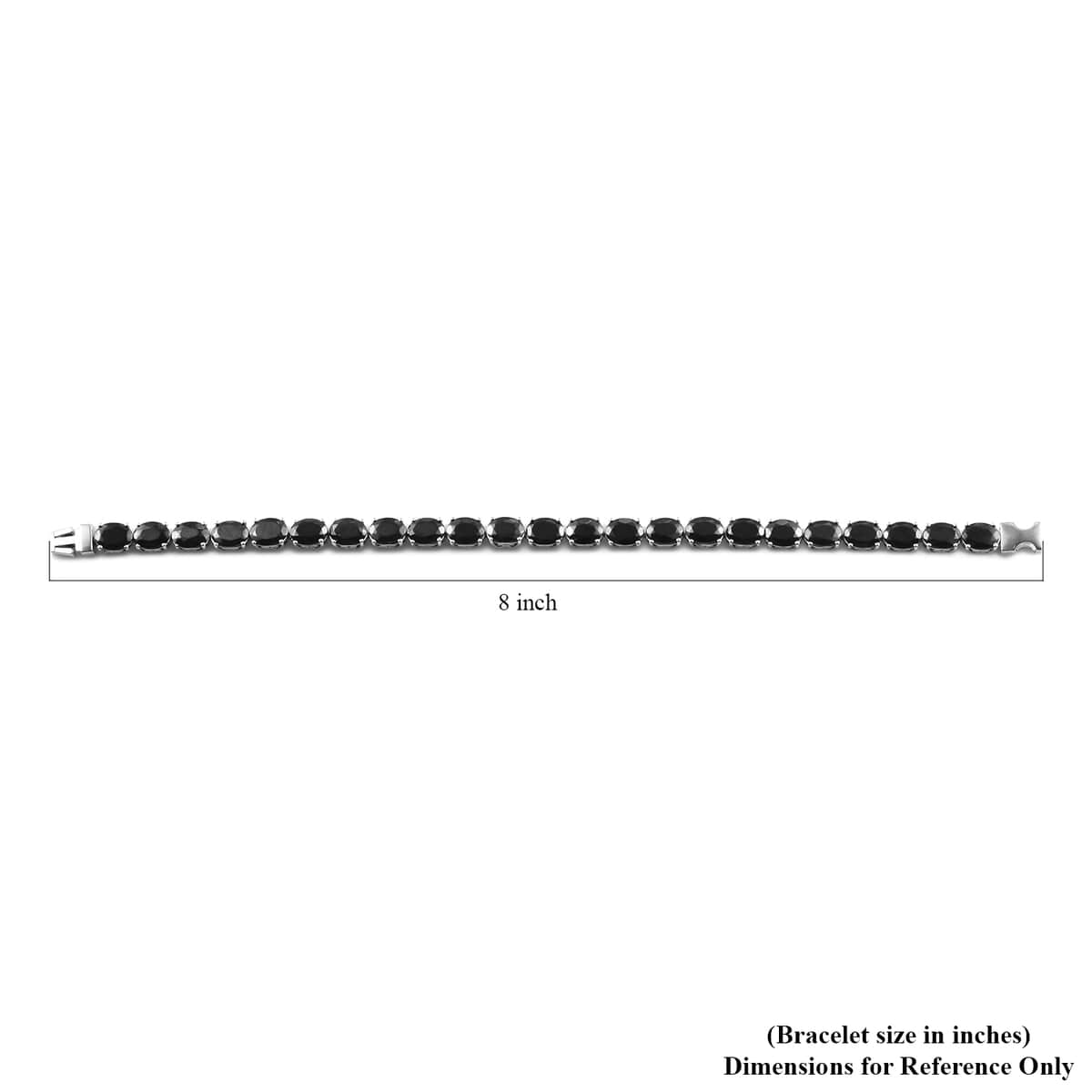 Elite Shungite Bracelet in Platinum Over Sterling Silver (8.00 In) 12 Grams 19.80 ctw image number 1