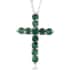 Kagem Zambian Emerald Pendant Necklace 20 Inches in Platinum Over Sterling Silver 3.30 ctw image number 0