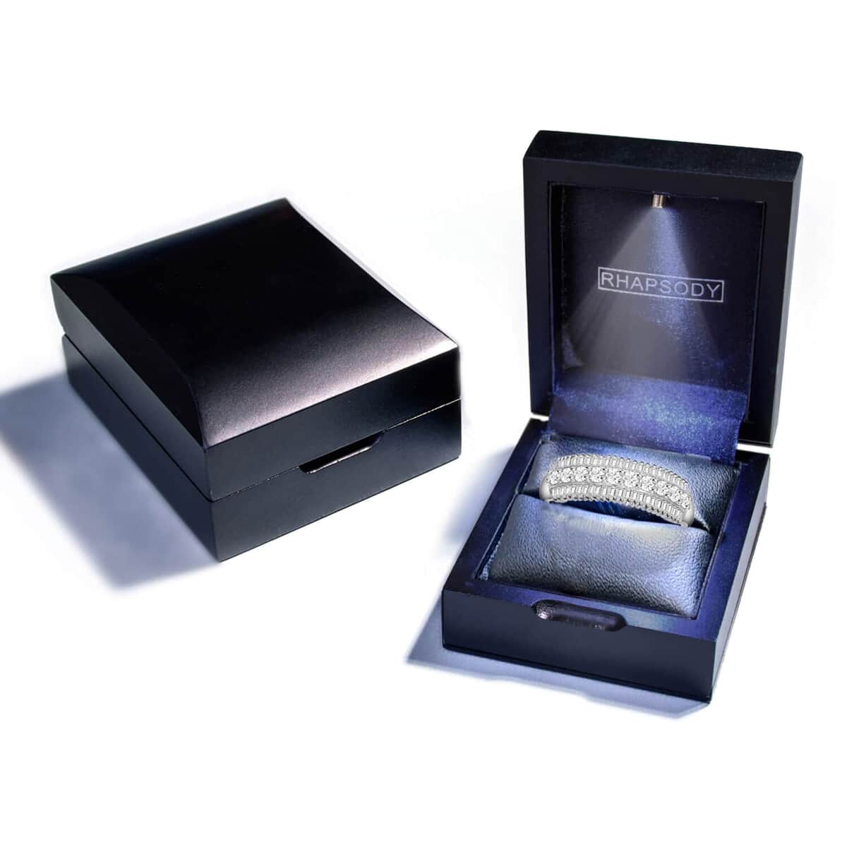 Rhapsody IGI Certified 950 Platinum E-F VS Diamond Band Ring (Size 6.0) 6.35 Grams 1.00 ctw image number 6