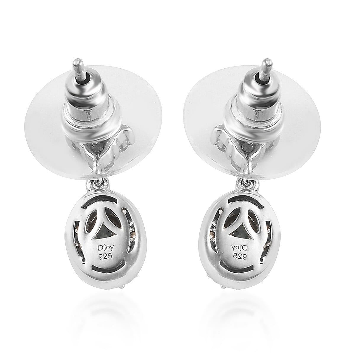Narsipatnam Alexandrite and Zircon Dangle Earrings in Platinum Over Sterling Silver 1.20 ctw