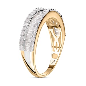 10K Yellow Gold Diamond G-H I3 Ring (Size 8.0) 1.00 ctw