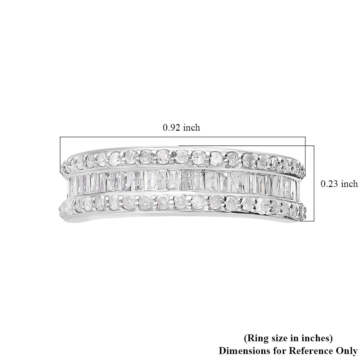 SGL Certified 10K White Gold G-H I3 Diamond Ring (Size 10.0) 1.00 ctw