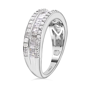 10K White Gold G-H I3 Diamond Ring (Size 6.0) 1.00 ctw