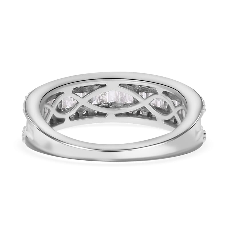 10K White Gold G-H I3 Diamond Ring (Size 9.0) 1.00 ctw