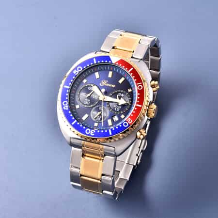 Genoa Multi-function Chronograph Watch with ION Plated YG Stainless Steel Strap and Back (45mm) image number 1