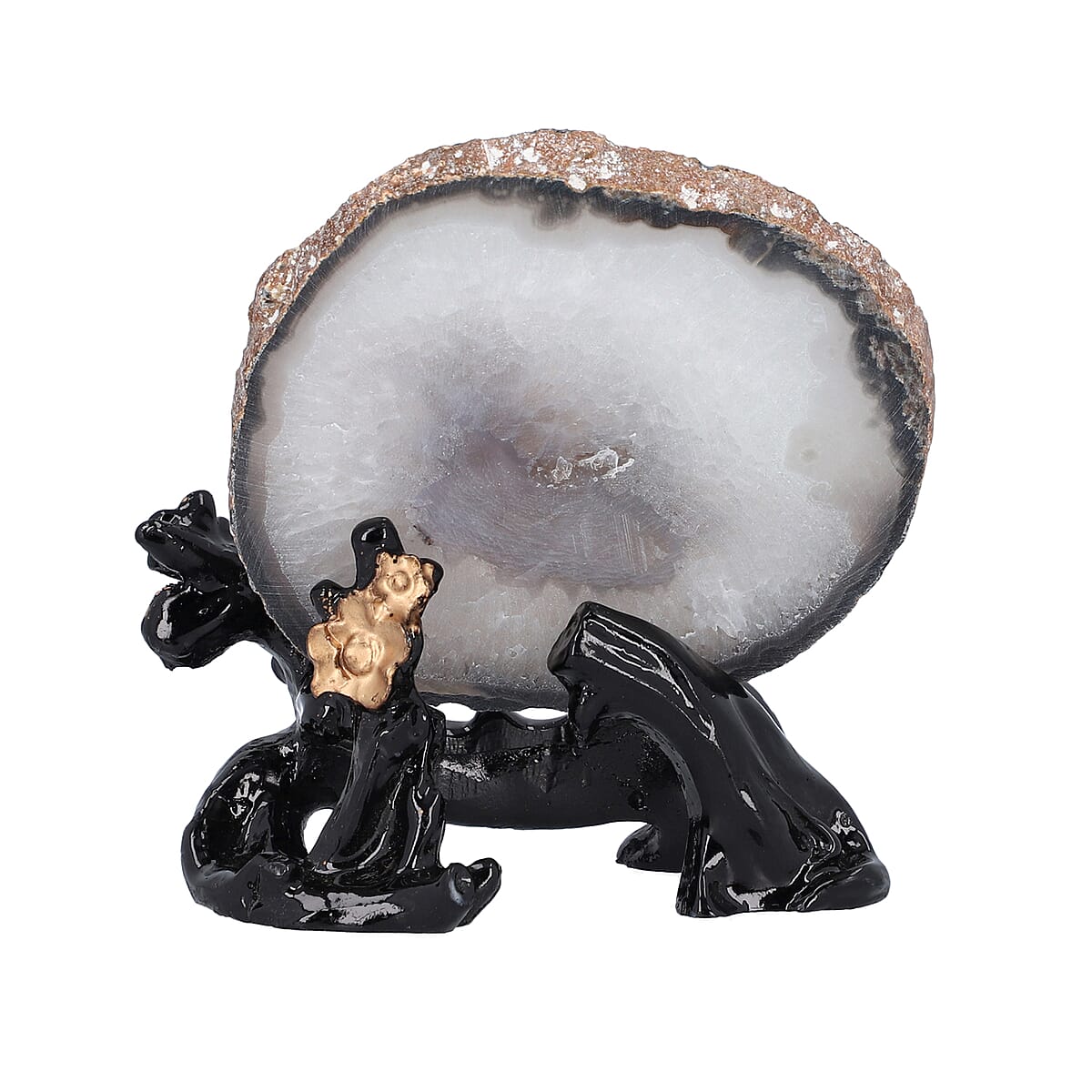 Agate Lion Print Plate with Stand image number 5