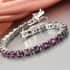 Indian Star Ruby Tennis Bracelet in Platinum Over Sterling Silver (8.00 In) 33.25 ctw image number 1