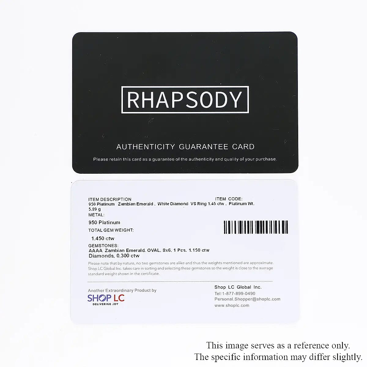 Rhapsody 1.50 ctw AAAA Kagem Zambian Emerald and Diamond E-F VS Ring in 950 Platinum (Size 10.0) 5.90 Grams