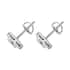 RHAPSODY 950 Platinum IGI Certified Diamond E-F VS Cluster Stud Earrings 4.60 Grams 1.00 ctw image number 2