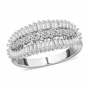 Rhapsody IGI Certified E-F VS Diamond 1.00 ctw Ring in 950 Platinum (Size 8.0) 6 Grams