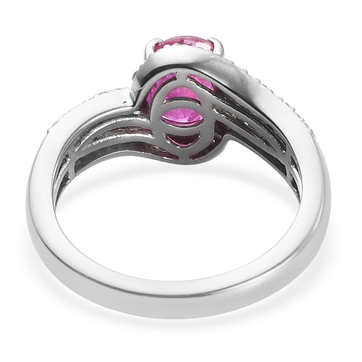 Rhapsody 950 Platinum AAAA Mozambique Ruby and E-F VS2 Diamond Ring (Size 7.0) 5.65 Grams 2.00 ctw image number 4