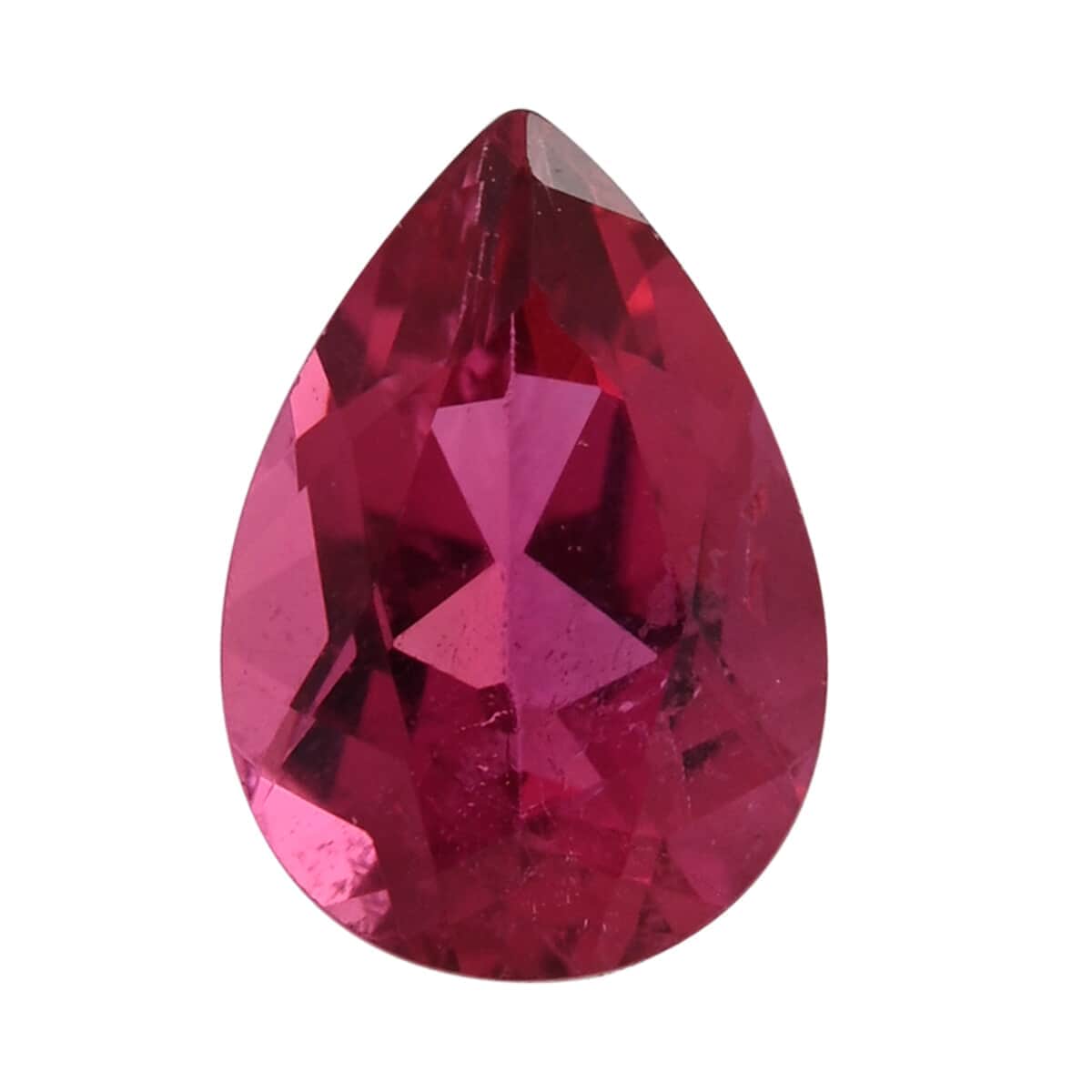 AAAA Ouro Fino Rubellite (Pear 7x5 mm) 0.70 ctw image number 0