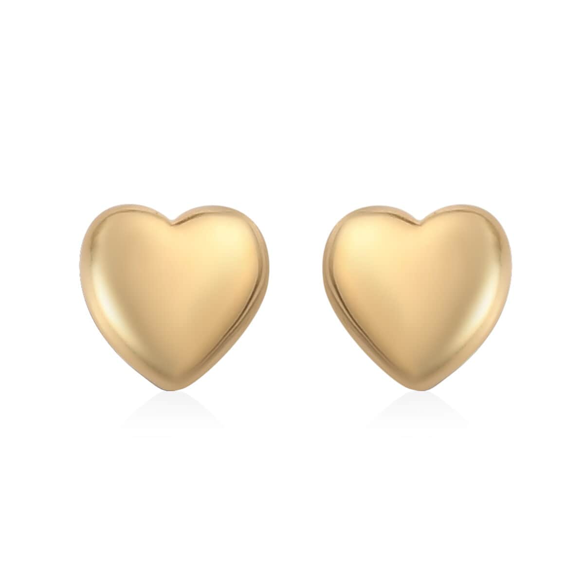 Heart Stud Earrings in Vermeil Yellow Gold Over Sterling Silver image number 0