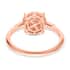 Natural Pink Diamond Round Shape Cluster Ring in Rose Gold Vermeil Plated Sterling Silver (Size 8.0) 0.25 ctw image number 4