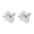 Bird Stud Earrings in Platinum Over Sterling Silver image number 3