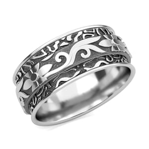 D'Joy Spinner Band Ring in Sterling Silver (Size 5.0) 4.50 Grams