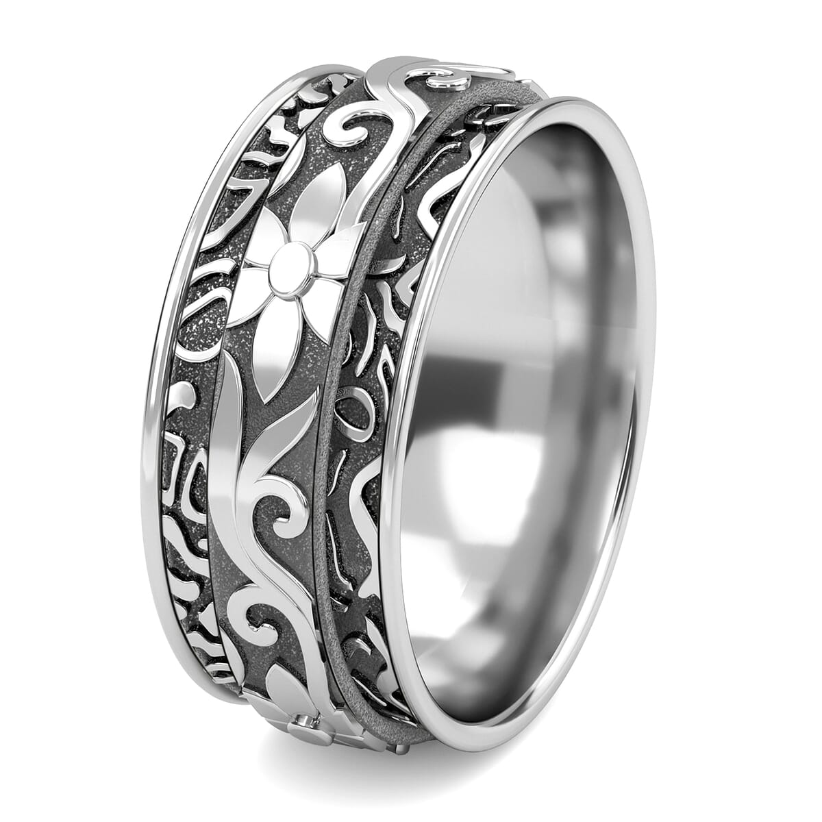 D'Joy Spinner Band Ring in Sterling Silver (Size 5.0) 4.50 Grams image number 3