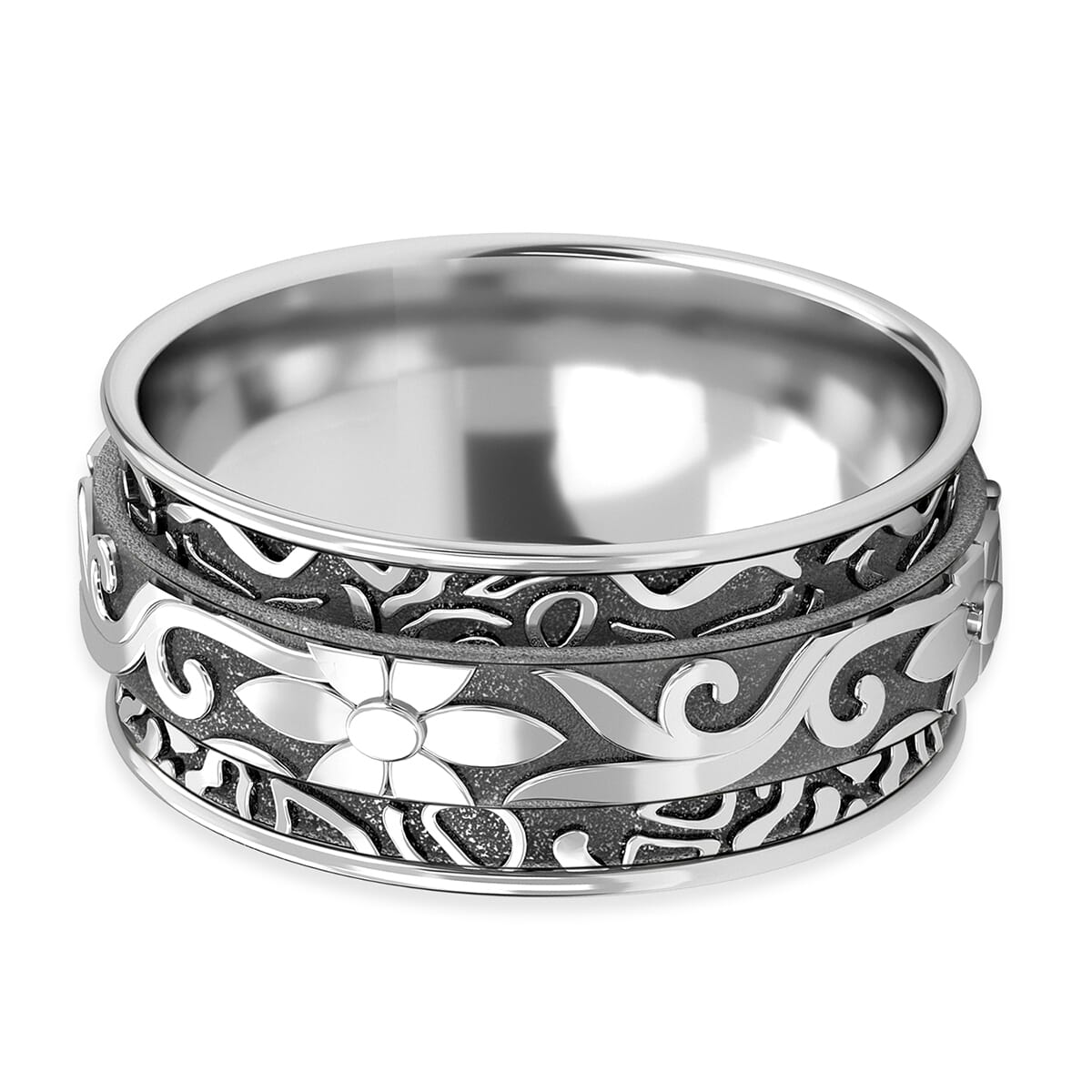 D'Joy Spinner Band Ring in Sterling Silver (Size 5.0) 4.50 Grams image number 4