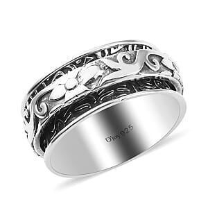 D'Joy Sterling Silver Band Ring (Size 6.0) 5.15 Grams