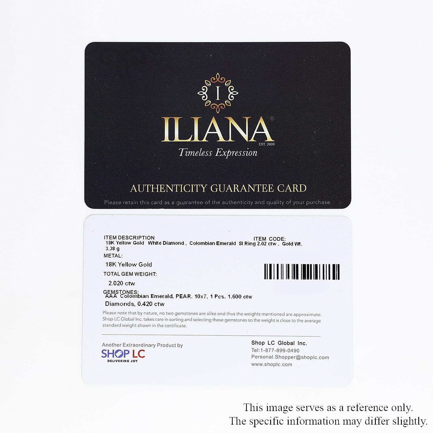 Iliana 18K Yellow Gold AAA Boyaca Colombian Emerald and G-H SI Diamond Ring (Size 6.0) 2.00 ctw