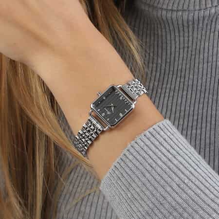GENOA Diamond Accent Miyota Japanese Movement Watch in Stainless Steel image number 2
