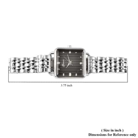 GENOA Diamond Accent Miyota Japanese Movement Watch in Stainless Steel image number 6