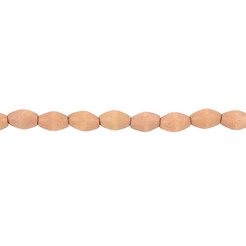 Sandstone Wooden Beaded Rope Necklace 38 Inches
