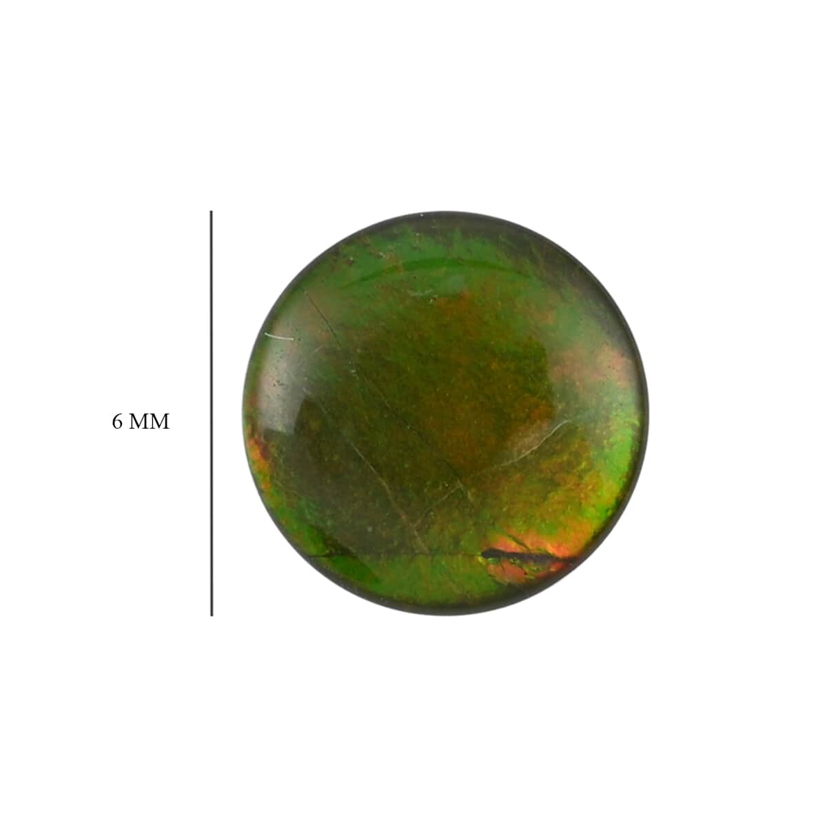 AAAA Canadian Ammolite (Rnd 9x9 mm) 2.20 ctw , Loose Gem , Loose Gemstones , Loose Stones , Jewelry Stones image number 2