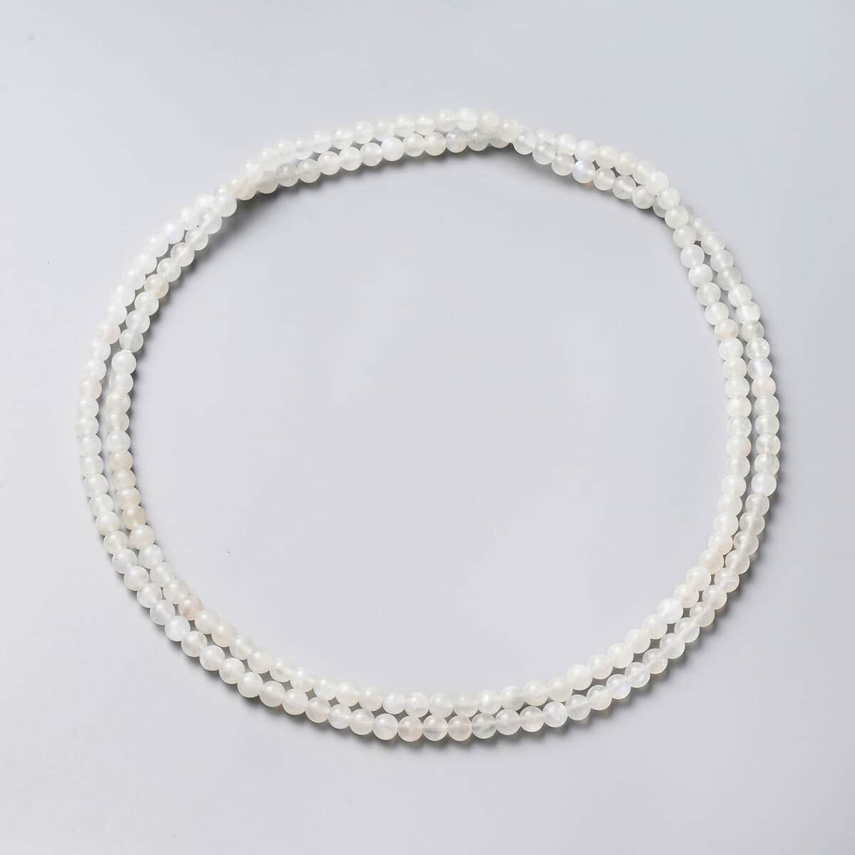 Kuisa Rainbow Moonstone 4-6mm Beaded Endless Necklace 36 Inches 200.00 ctw image number 0