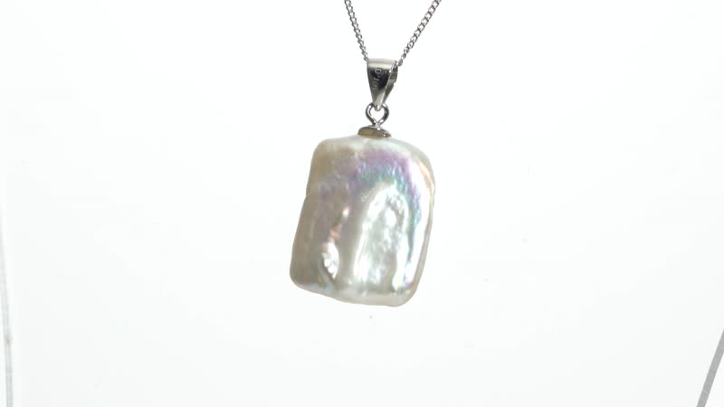 Keshi Pearl Pendant in Sterling Silver
