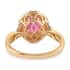 ILIANA 18K Yellow Gold AAA Ruby and G-H SI Diamond Double Halo Ring (Size 8.0) 5.35 Grams 2.75 ctw image number 3